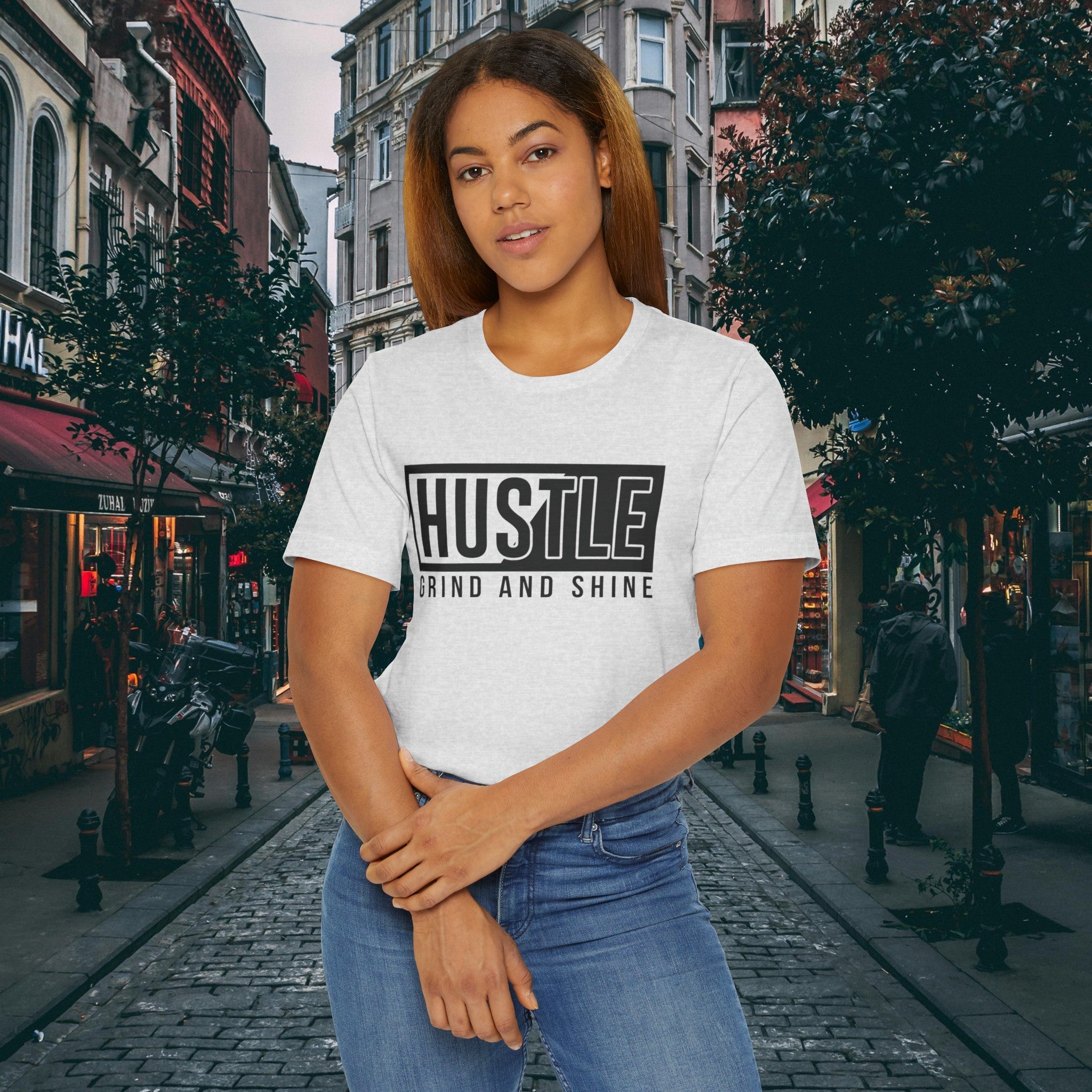 Hustle T-Shirt | Grind and Shine Motivational Tee