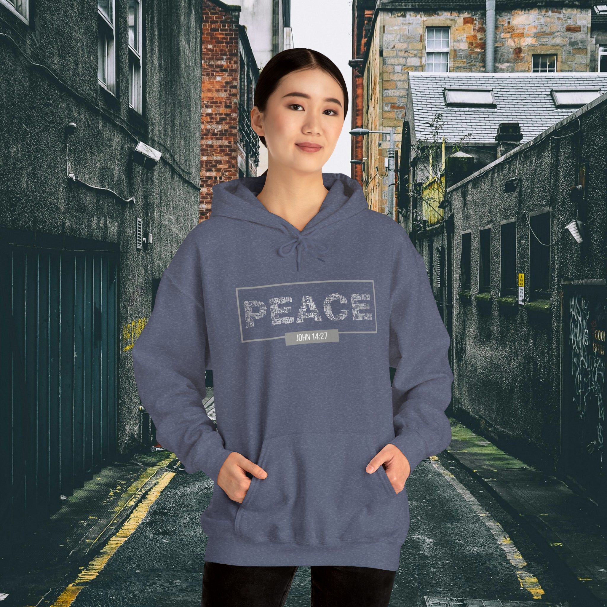 Peace and Love, John 14:27 Unisex Hoodie