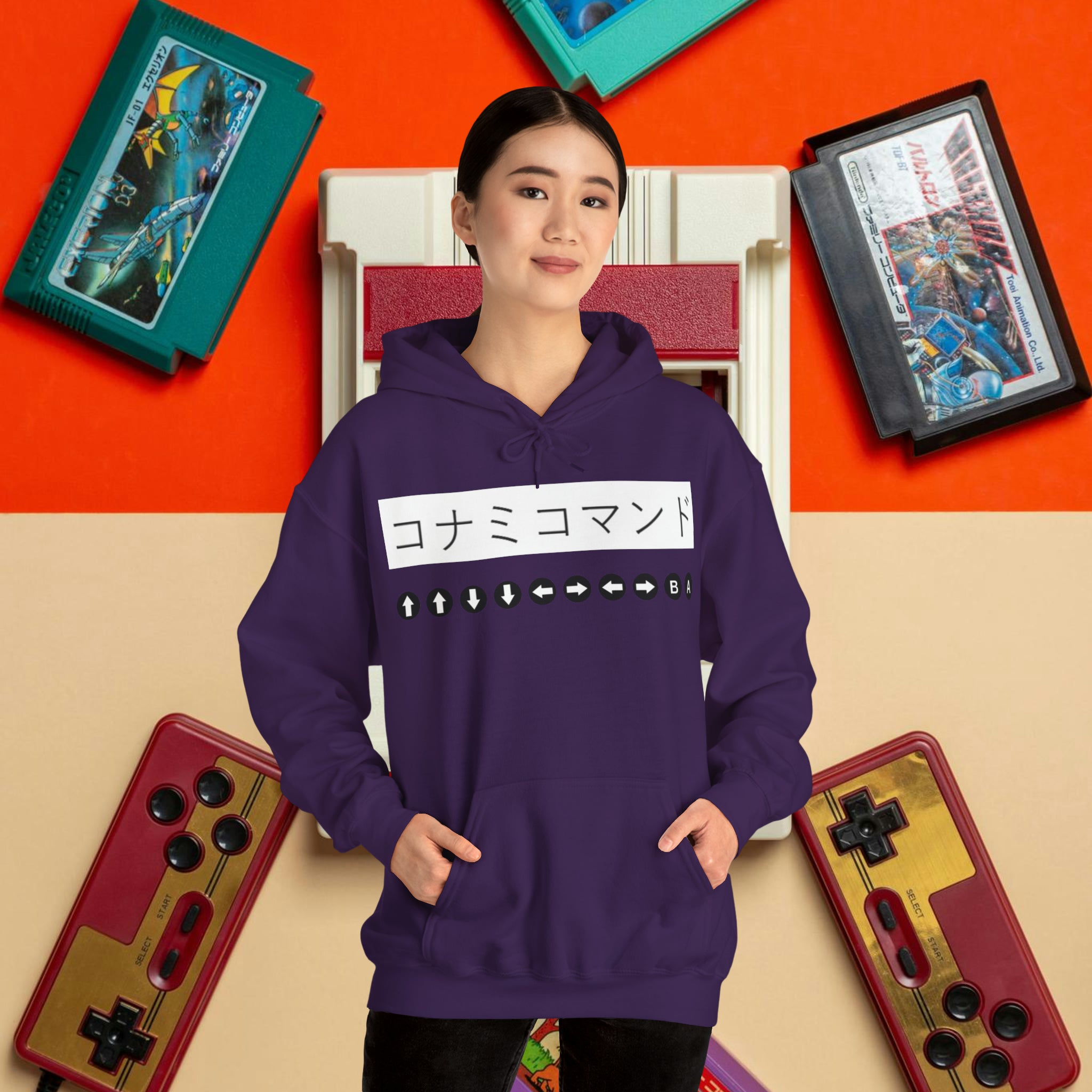 Konami Code Hoodie | Retro Gaming Outfit