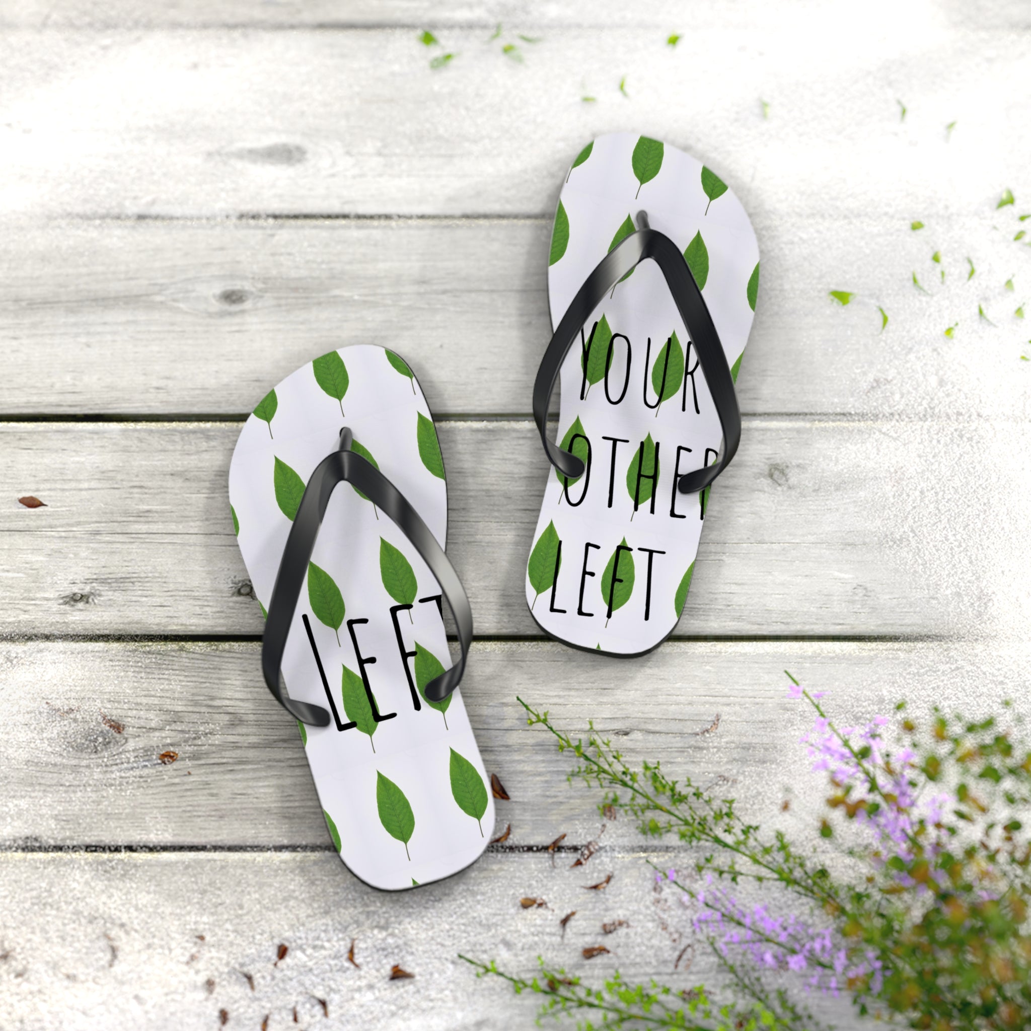 Leaves Flip Flops | Funny Summer Outfit