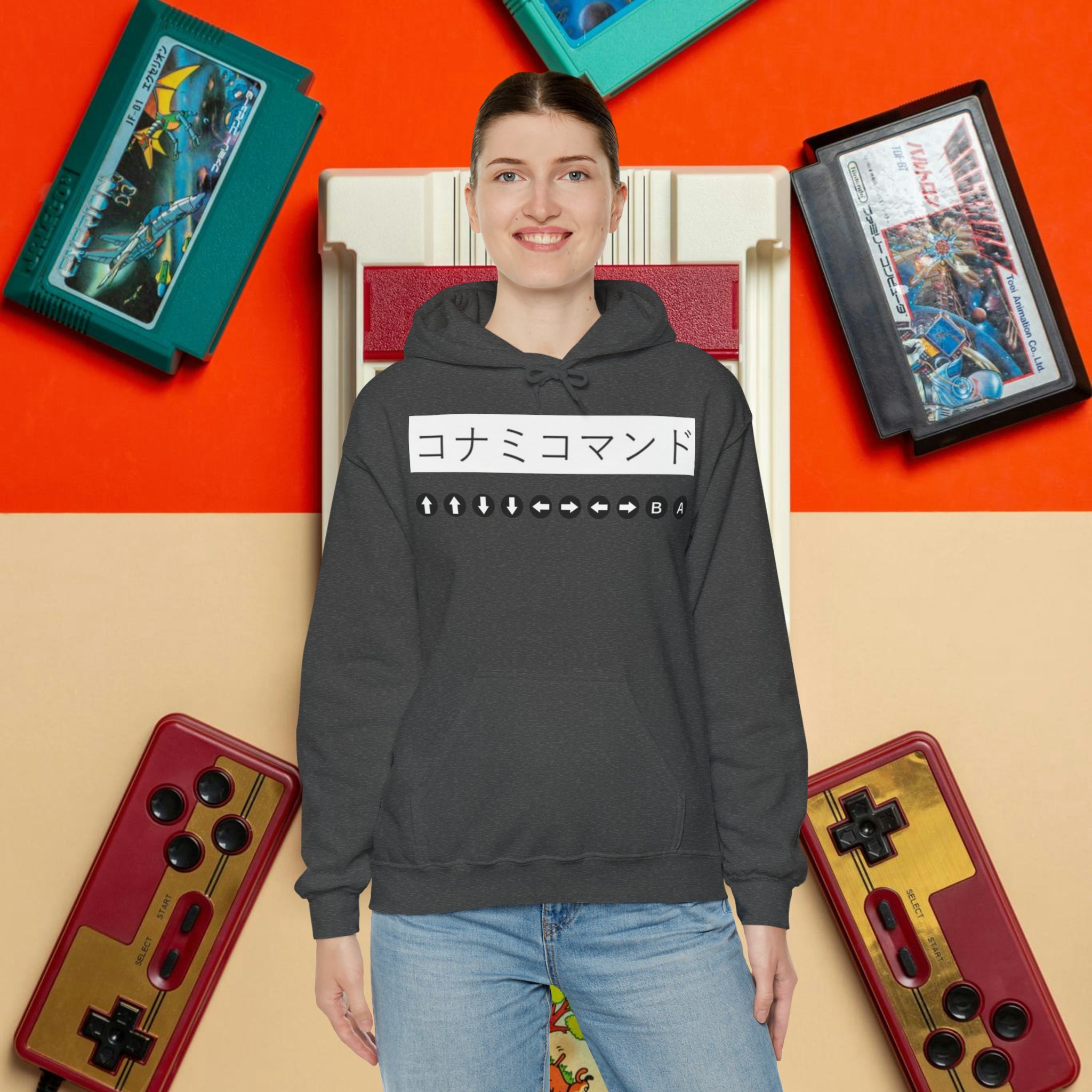 Konami Code Hoodie | Retro Gaming Outfit