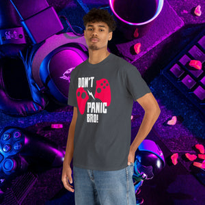 Don't Panic Bro! Gaming T-Shirt | Style Spectrum