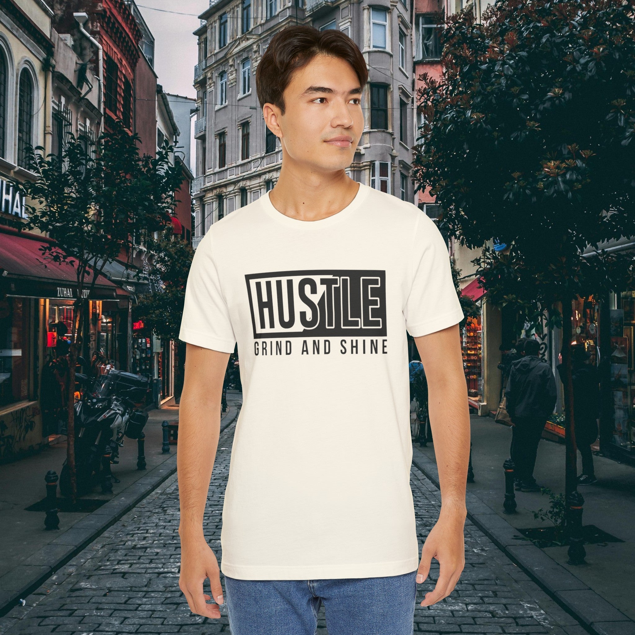 Hustle T-Shirt | Grind and Shine Motivational Tee